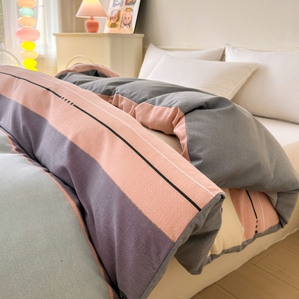 91家纺网 家纺一手货源 找家纺 （总）2024新款加厚全棉生态磨毛套件及单品--单被套