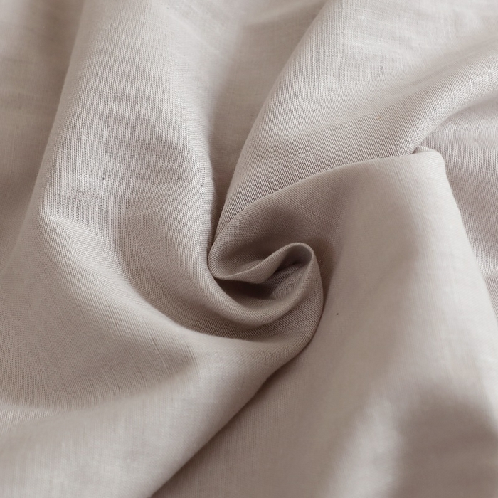 91家纺网 家纺一手货源 找家纺 晶缦家纺 2025新款纯棉纯色全棉双层纱系列单被套 觅琳-暖藕灰