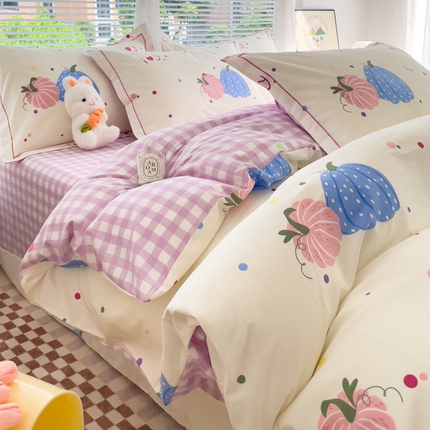 （总）（买家秀 爆款花型 不断货）13372纯棉全棉四件套花卉卡通四件套儿童三件套学生宿舍三件套学生套件