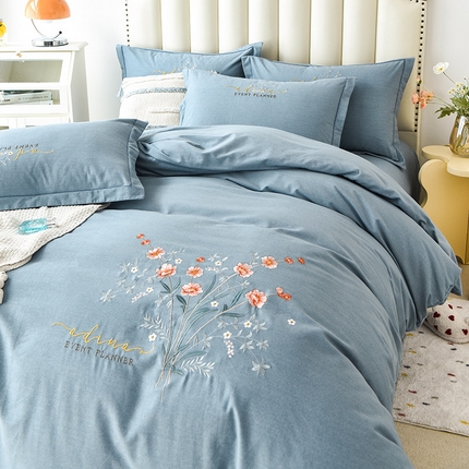 91家纺网 家纺一手货源 找家纺 （总）（买家秀 爆款花色 不断货）A类母婴级纯棉磨毛四件套全棉磨毛三件套纯棉四件套全棉四件套磨毛刺绣四件套