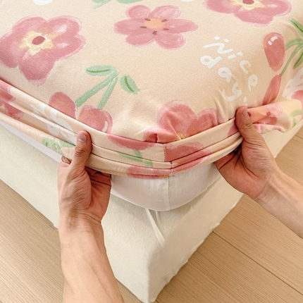 91家纺网 家纺一手货源 找家纺 （总）2024新款加厚全棉生态磨毛套件及单品--单床笠