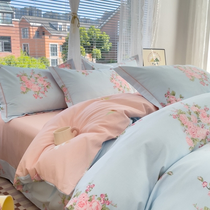 91家纺网 家纺一手货源 找家纺 （总）（买家秀 爆款花型 不断货）13372纯棉全棉四件套花卉卡通四件套儿童三件套学生宿舍三件套学生套件