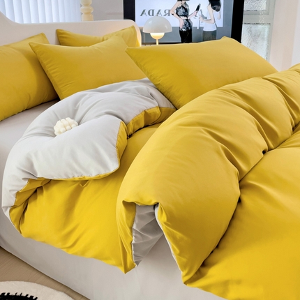 91家纺网 家纺一手货源 找家纺 （总）（买家秀爆款花色不断货）A类母婴级纯棉磨毛四件套全棉磨毛三件套纯棉四件套全棉四件套磨毛纯色双拼四件套