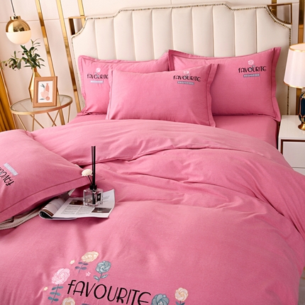 91家纺网 家纺一手货源 找家纺 （总）（买家秀 爆款花色 不断货）A类母婴级纯棉磨毛四件套全棉磨毛三件套纯棉四件套全棉四件套磨毛刺绣四件套