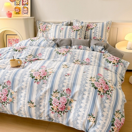 91家纺网 家纺一手货源 找家纺 （总）2024新款加厚全棉生态磨毛套件及单品--四件套