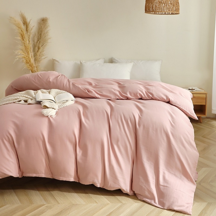 91家纺网 家纺一手货源 找家纺 （总）晶缦家纺 2025新款纯棉纯色全棉双层纱系列单被套单件/单品被套被罩四季通用