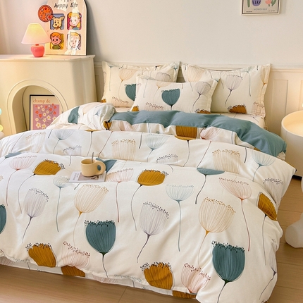 91家纺网 家纺一手货源 找家纺 （总）2024新款加厚全棉生态磨毛套件及单品--四件套