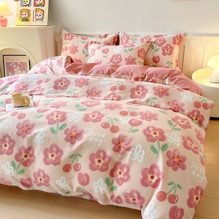 91家纺网 家纺一手货源 找家纺 （总）2024新款加厚全棉生态磨毛套件及单品--四件套