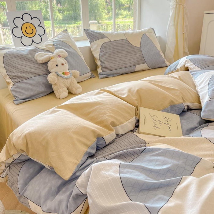 91家纺网 家纺一手货源 找家纺 （买家秀 爆款花型 不断货）13372纯棉四件套全棉四件套卡通四件套儿童三件套学生宿舍三件套学生套件 律动时刻【全棉 吸湿排汗 亲肤透气】