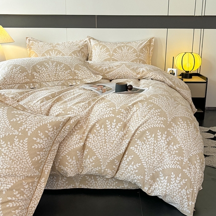 91家纺网 家纺一手货源 找家纺 （总）（买家秀 长期款不断货）100s高支密新疆长绒棉磨毛印花被套高色织磨毛床单磨毛床笠磨毛三件套-四件套