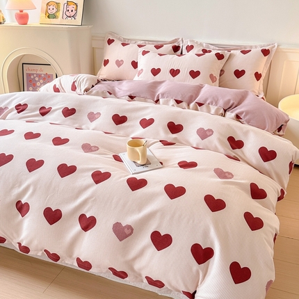 91家纺网 家纺一手货源 找家纺 （总）2024新款加厚全棉生态磨毛套件及单品--四件套