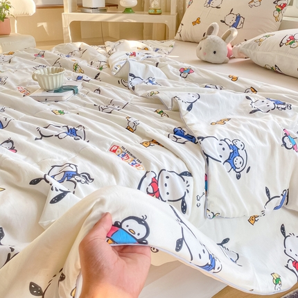 91家纺网 家纺一手货源 找家纺 （总）尊妙被业 2025新款三丽鸥水洗棉夏被