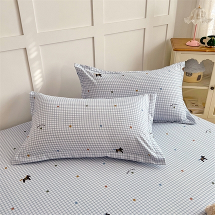 91家纺网 家纺一手货源 找家纺 （总）梦舒羽 2025新款针织棉双层纱枕头套双人枕套枕芯套宿舍单人枕头内胆套