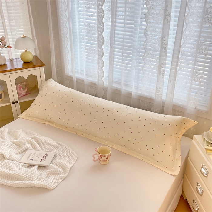 91家纺网 家纺一手货源 找家纺 梦舒羽 2025新款针织棉双层纱枕头套亲肤双人枕套枕芯套枕头内胆套 缤纷乐园