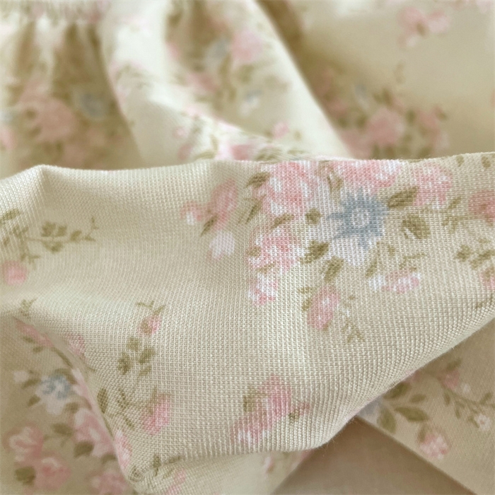 91家纺网 家纺一手货源 找家纺 圣比熊 2025新款针织棉双层纱枕头套双人枕套枕芯套宿舍单人枕头内胆套 花开半夏