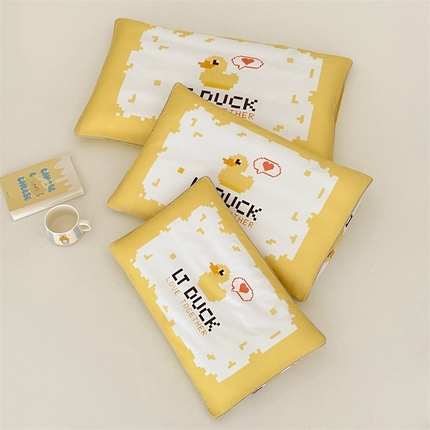 梦舒羽 2025新款正版授权全棉枕套卡通枕芯套枕头内胆套儿童抱枕套 电玩鸭