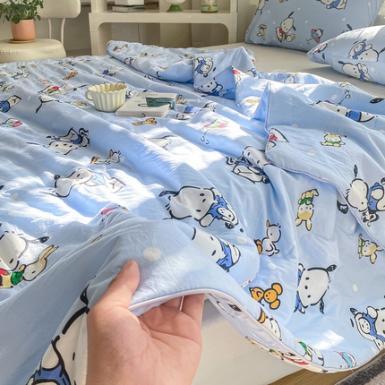 91家纺网 家纺一手货源 找家纺 （总）尊妙被业 2025新款三丽鸥水洗棉夏被