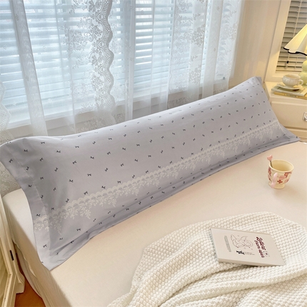 梦舒羽 2025新款针织棉双层纱枕头套亲肤双人枕套枕芯套枕头内胆套 蝴蝶结