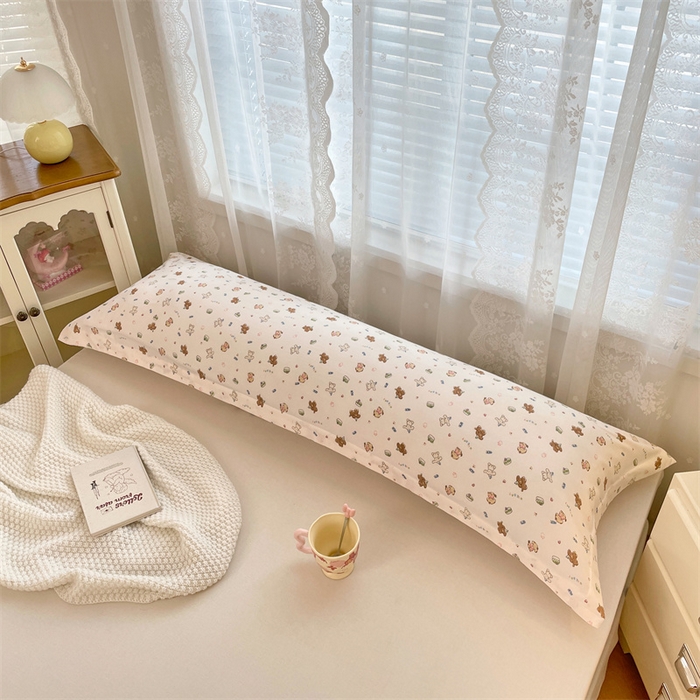 91家纺网 家纺一手货源 找家纺 梦舒羽 2025新款针织棉双层纱枕头套亲肤双人枕套枕芯套枕头内胆套 蛋糕萌犬