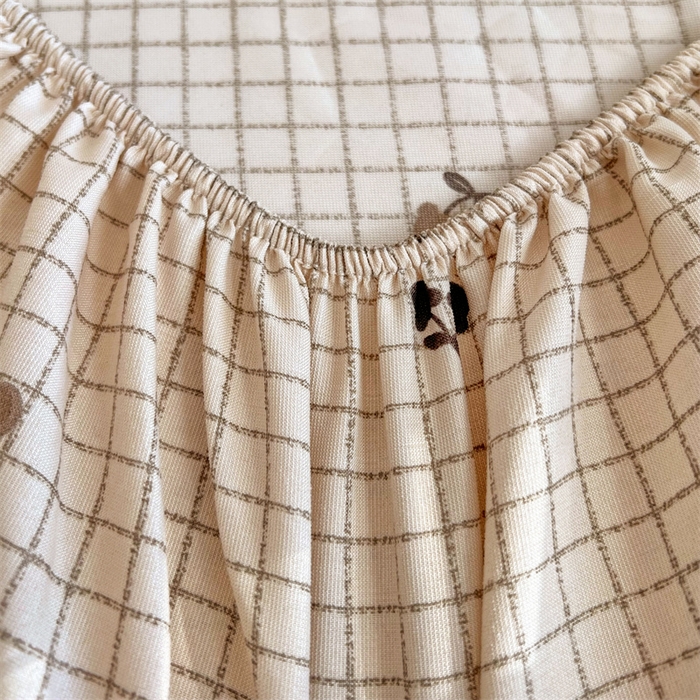 91家纺网 家纺一手货源 找家纺 梦舒羽 2025新款针织棉双层纱双层纱床笠罩全包席梦思床垫保护罩 樱桃小熊