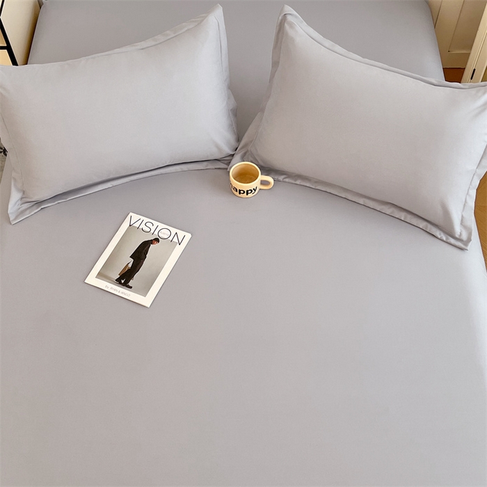 91家纺网 家纺一手货源 找家纺 梦舒羽 2025新款针织棉双层纱枕头套双人枕套枕芯套宿舍单人枕头内胆套 浅灰