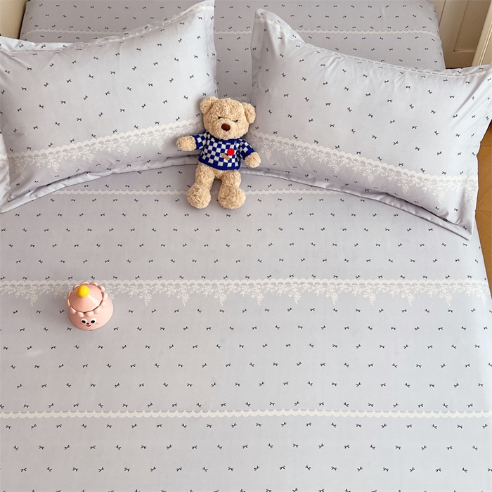 91家纺网 家纺一手货源 找家纺 梦舒羽 2025新款针织棉双层纱枕头套双人枕套枕芯套宿舍单人枕头内胆套 蝴蝶结