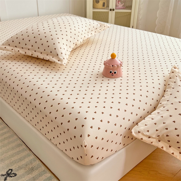 91家纺网 家纺一手货源 找家纺 梦舒羽 2025新款针织棉双层纱枕头套双人枕套枕芯套宿舍单人枕头内胆套 浪漫爱心