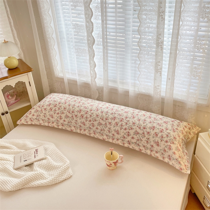 91家纺网 家纺一手货源 找家纺 梦舒羽 2025新款针织棉双层纱枕头套亲肤双人枕套枕芯套枕头内胆套 情迷花海