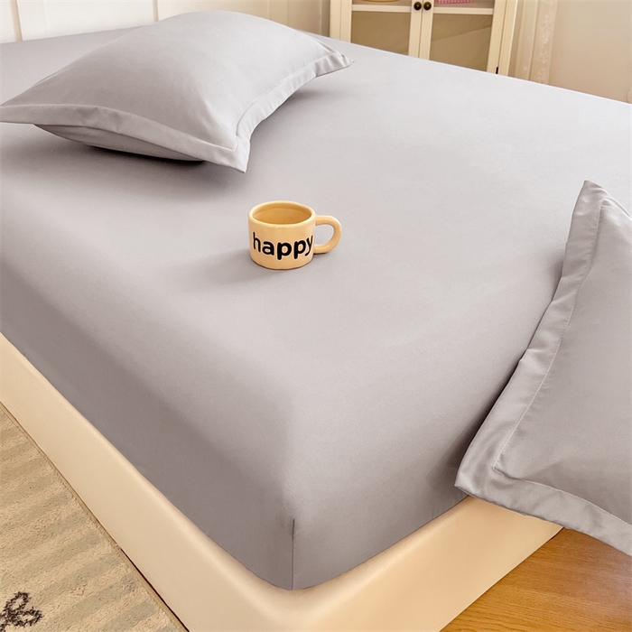 91家纺网 家纺一手货源 找家纺 梦舒羽 2025新款针织棉双层纱枕头套双人枕套枕芯套宿舍单人枕头内胆套 浅灰