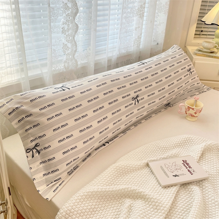 91家纺网 家纺一手货源 找家纺 梦舒羽 2025新款针织棉双层纱枕头套亲肤双人枕套枕芯套枕头内胆套 时尚先生