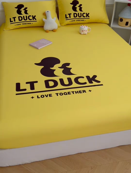 91家纺网 家纺一手货源 找家纺 梦舒羽 2025新款正版授权全棉枕套卡通枕芯套枕头内胆套儿童抱枕套 影帝鸭