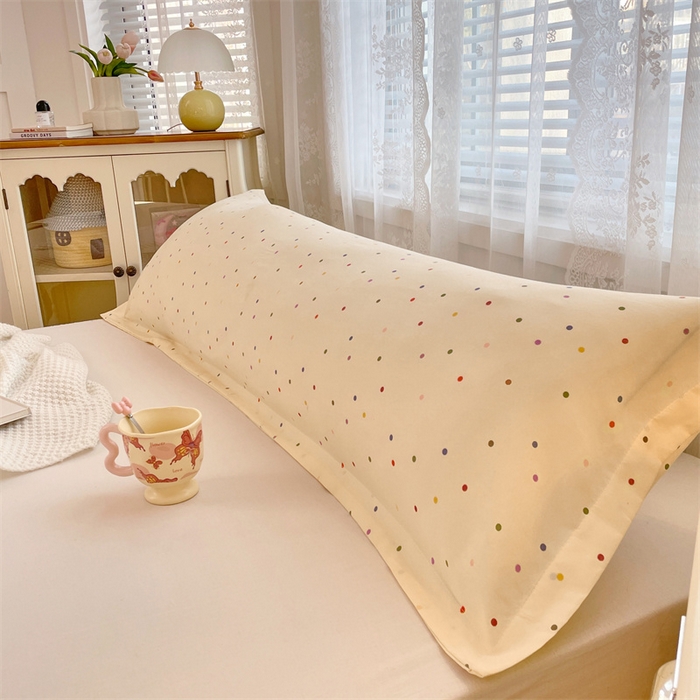 91家纺网 家纺一手货源 找家纺 梦舒羽 2025新款针织棉双层纱枕头套亲肤双人枕套枕芯套枕头内胆套 缤纷乐园