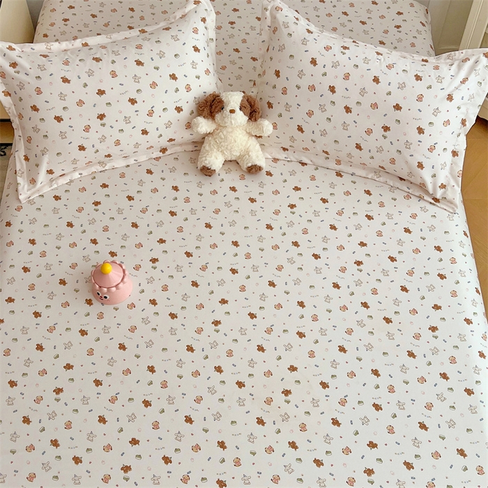 91家纺网 家纺一手货源 找家纺 圣比熊 2025新款针织棉双层纱枕头套双人枕套枕芯套宿舍单人枕头内胆套 蛋糕萌犬