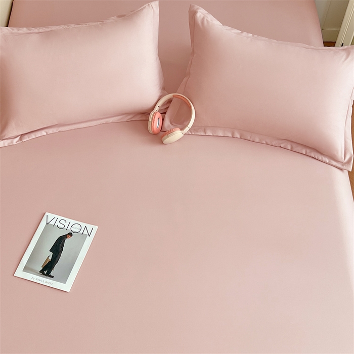 91家纺网 家纺一手货源 找家纺 梦舒羽 2025新款针织棉双层纱枕头套双人枕套枕芯套宿舍单人枕头内胆套 浅粉