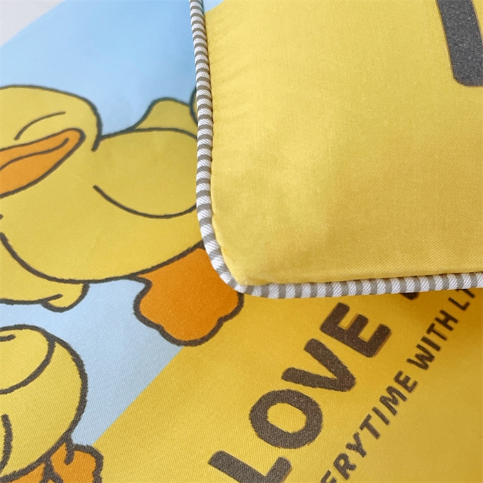 91家纺网 家纺一手货源 找家纺 梦舒羽 2025新款正版授权全棉枕套卡通枕芯套枕头内胆套儿童抱枕套 调皮鸭