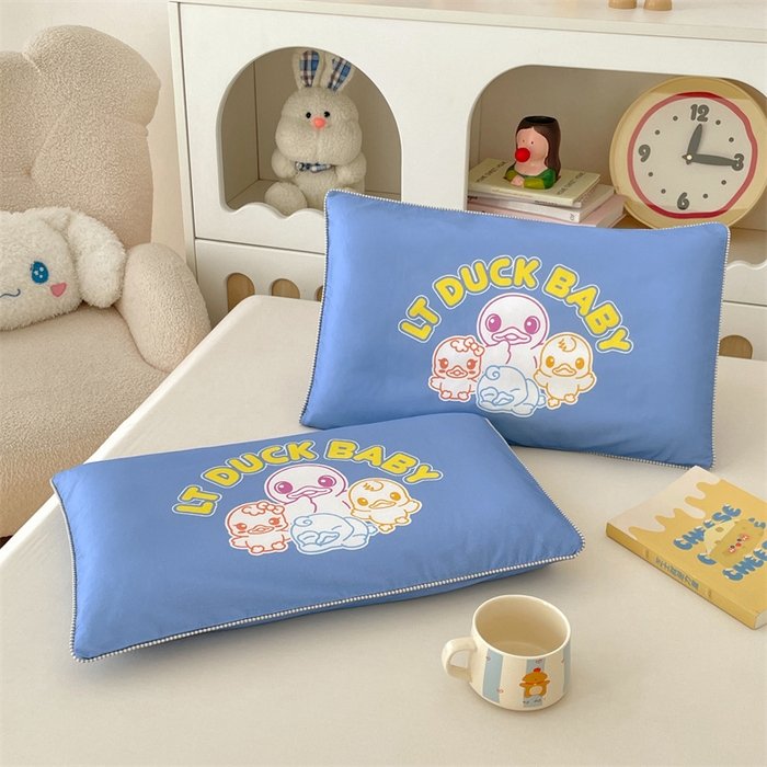 91家纺网 家纺一手货源 找家纺 梦舒羽 2025新款正版授权全棉枕套卡通枕芯套枕头内胆套儿童抱枕套 五彩缤纷