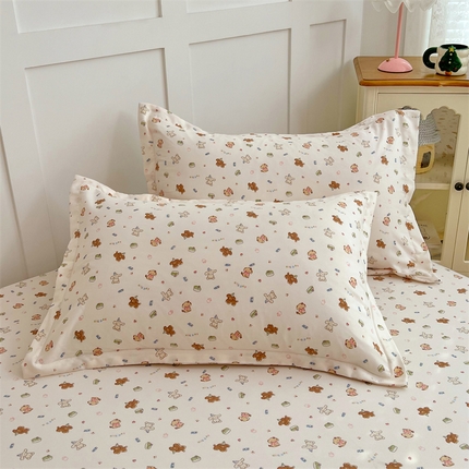 91家纺网 家纺一手货源 找家纺 （总）梦舒羽 2025新款针织棉双层纱枕头套双人枕套枕芯套宿舍单人枕头内胆套