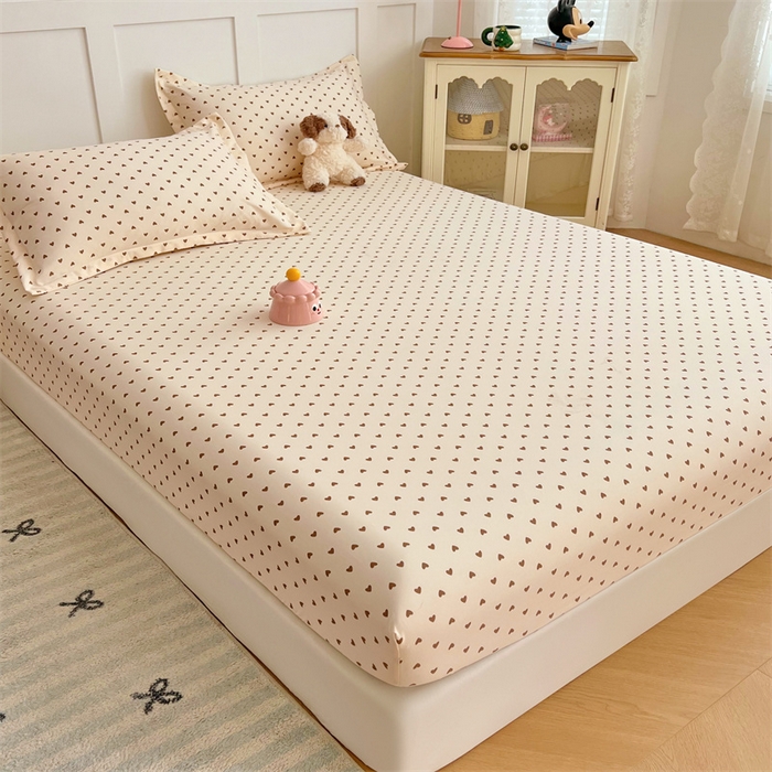 91家纺网 家纺一手货源 找家纺 （总）梦舒羽 2025新款针织棉双层纱双层纱床笠罩全包席梦思床垫保护罩