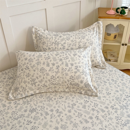 梦舒羽 2025新款针织棉双层纱枕头套双人枕套枕芯套宿舍单人枕头内胆套 镜花水月