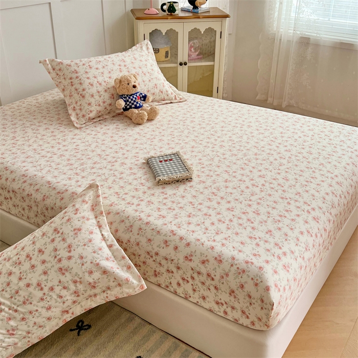 91家纺网 家纺一手货源 找家纺 梦舒羽 2025新款针织棉双层纱枕头套双人枕套枕芯套宿舍单人枕头内胆套 情迷花海