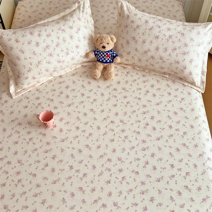 91家纺网 家纺一手货源 找家纺 圣比熊 2025新款针织棉双层纱枕头套双人枕套枕芯套宿舍单人枕头内胆套 花朝如约