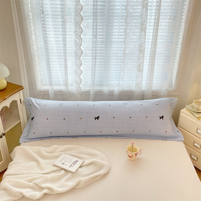 91家纺网 家纺一手货源 找家纺 梦舒羽 2025新款针织棉双层纱枕头套亲肤双人枕套枕芯套枕头内胆套 奇幻木马