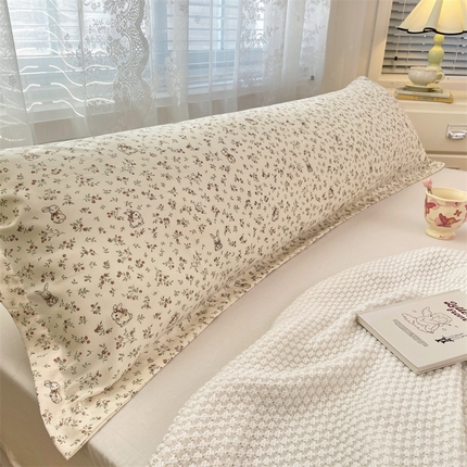 梦舒羽 2025新款针织棉双层纱枕头套亲肤双人枕套枕芯套枕头内胆套 花仙子