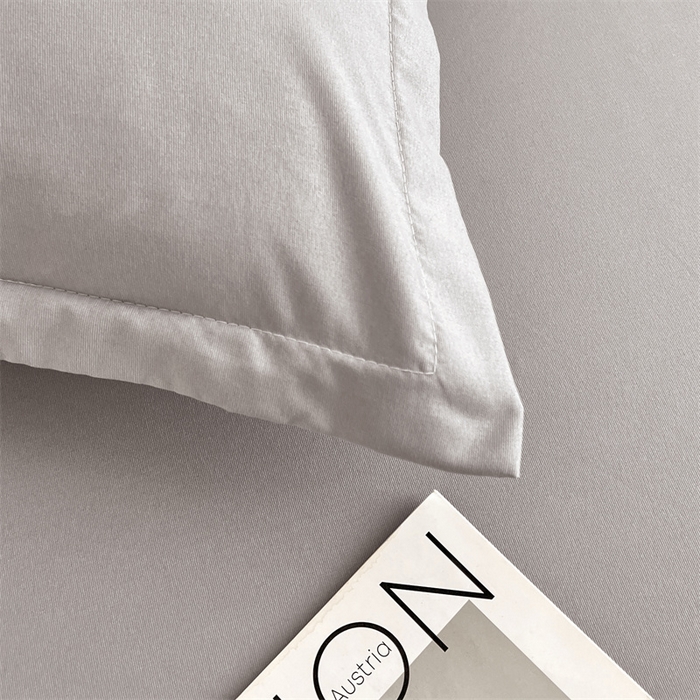 91家纺网 家纺一手货源 找家纺 梦舒羽 2025新款针织棉双层纱枕头套双人枕套枕芯套宿舍单人枕头内胆套 浅灰