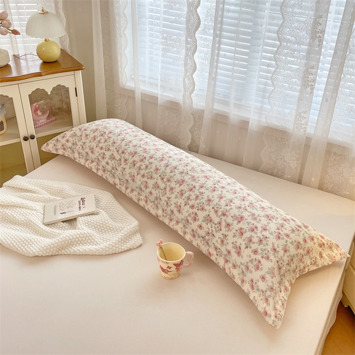 91家纺网 家纺一手货源 找家纺 梦舒羽 2025新款针织棉双层纱枕头套亲肤双人枕套枕芯套枕头内胆套 情迷花海