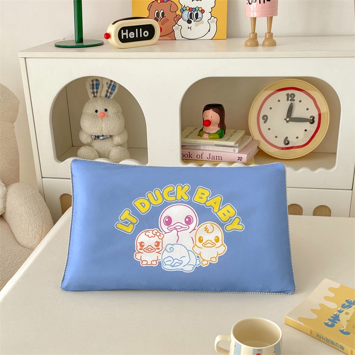 91家纺网 家纺一手货源 找家纺 梦舒羽 2025新款正版授权全棉枕套卡通枕芯套枕头内胆套儿童抱枕套 五彩缤纷