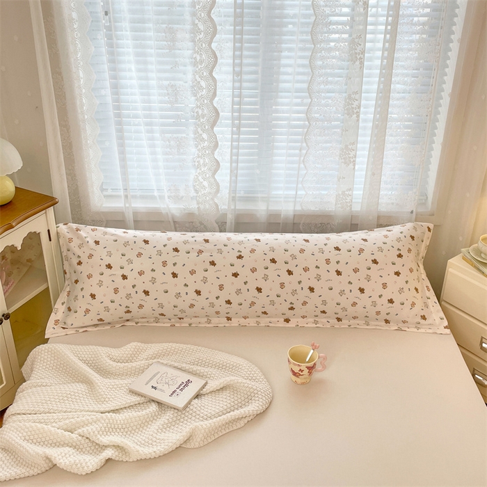 91家纺网 家纺一手货源 找家纺 梦舒羽 2025新款针织棉双层纱枕头套亲肤双人枕套枕芯套枕头内胆套 蛋糕萌犬