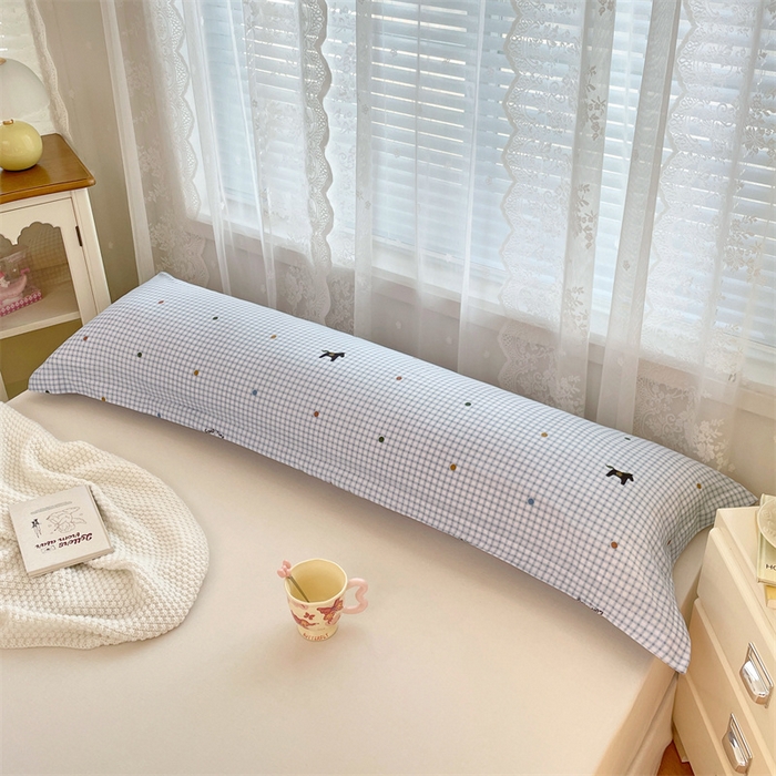 91家纺网 家纺一手货源 找家纺 梦舒羽 2025新款针织棉双层纱枕头套亲肤双人枕套枕芯套枕头内胆套 奇幻木马