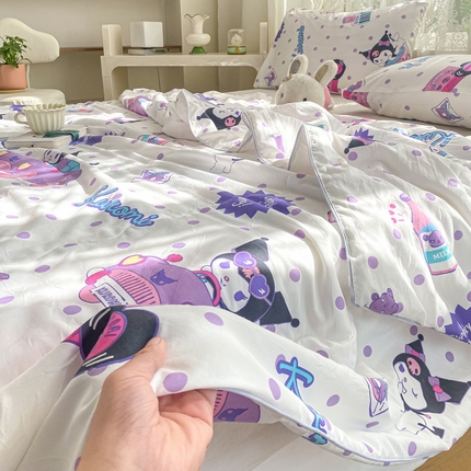 91家纺网 家纺一手货源 找家纺 （总）尊妙被业 2025新款三丽鸥水洗棉夏被