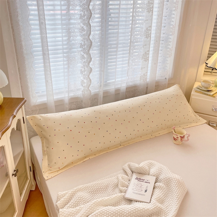 91家纺网 家纺一手货源 找家纺 梦舒羽 2025新款针织棉双层纱枕头套亲肤双人枕套枕芯套枕头内胆套 缤纷乐园